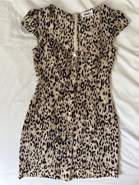 REVOLVE leopard print mini dress